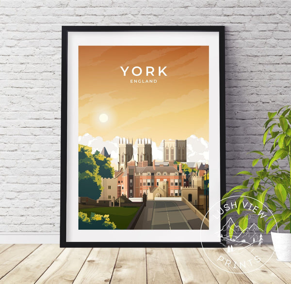 YORK - ENGLAND - LUSH VIEW PRINTS