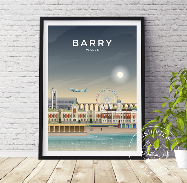 BARRY - WALES - LUSH VIEW PRINTS