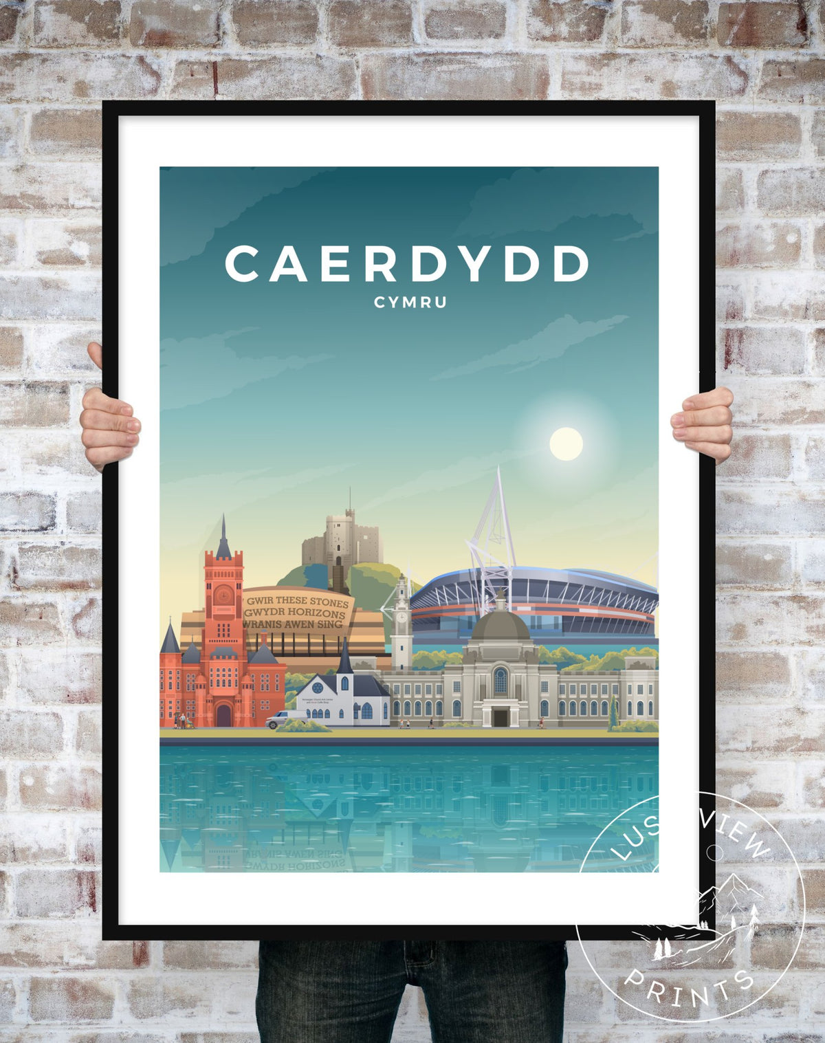 CAERDYDD - CYMRU - LUSH VIEW PRINTS