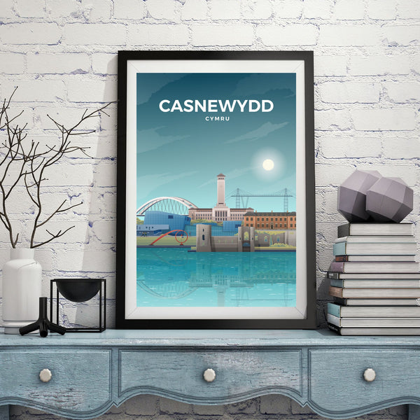 CASNEWYDD - CYMRU - LUSH VIEW PRINTS