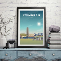 CWMBRÂN - CYMRU - LUSH VIEW PRINTS