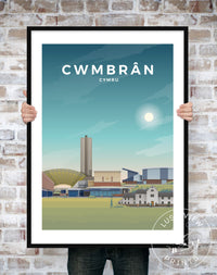 CWMBRÂN - CYMRU - LUSH VIEW PRINTS