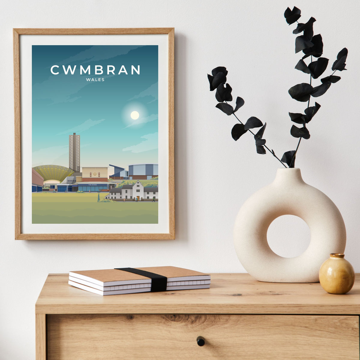 CWMBRAN - WALES - LUSH VIEW PRINTS