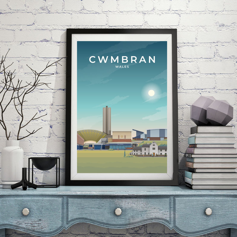 CWMBRAN - WALES - LUSH VIEW PRINTS