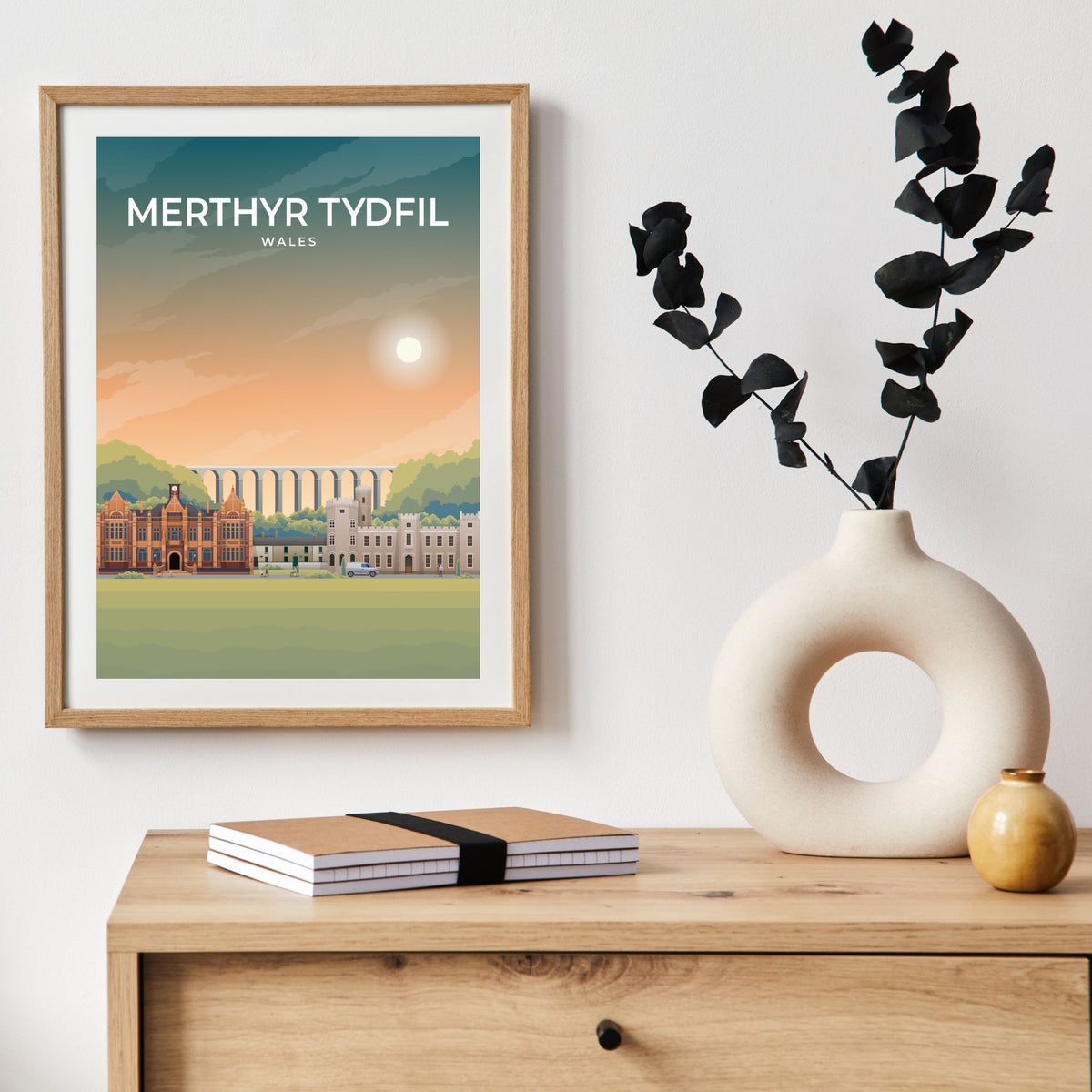 MERTHYR TYDFIL - WALES - LUSH VIEW PRINTS