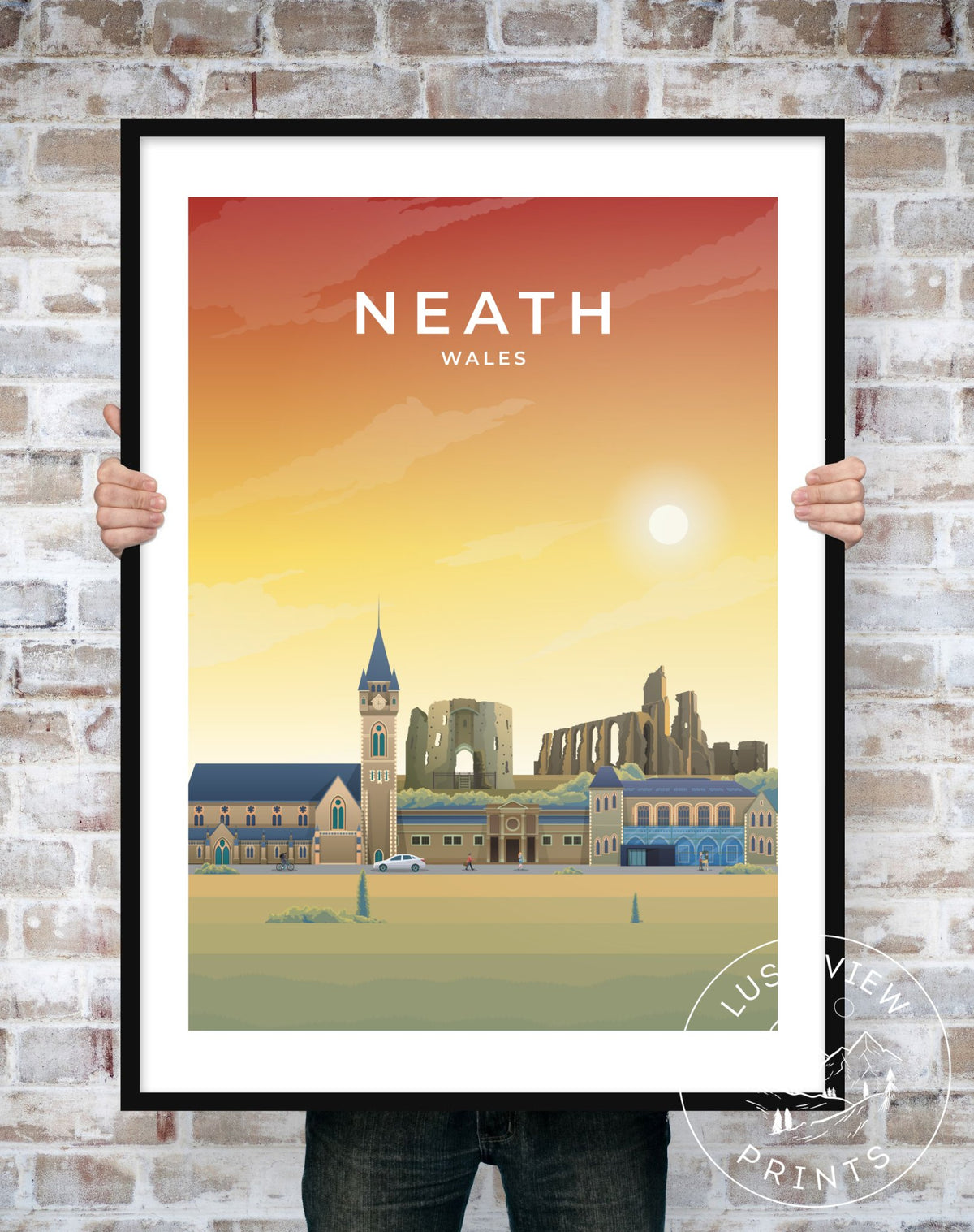 NEATH - WALES - LUSH VIEW PRINTS