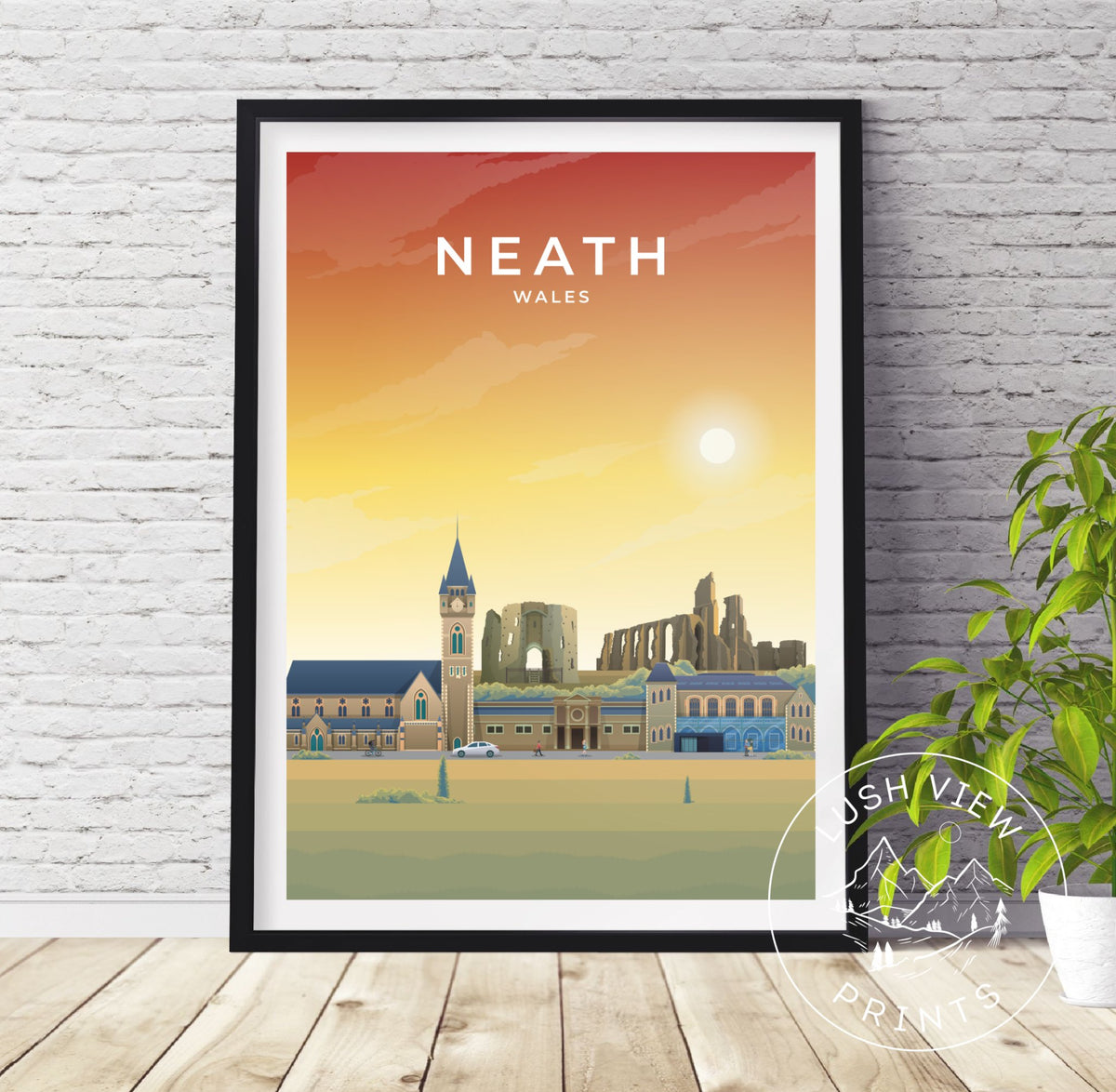 NEATH - WALES - LUSH VIEW PRINTS