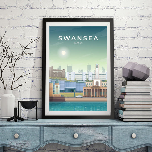 SWANSEA - WALES - LUSH VIEW PRINTS