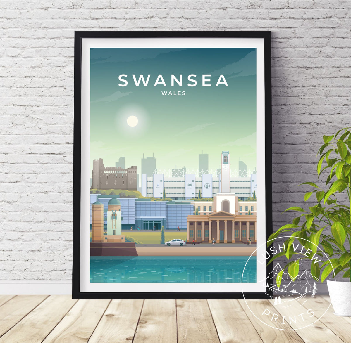 SWANSEA - WALES - LUSH VIEW PRINTS