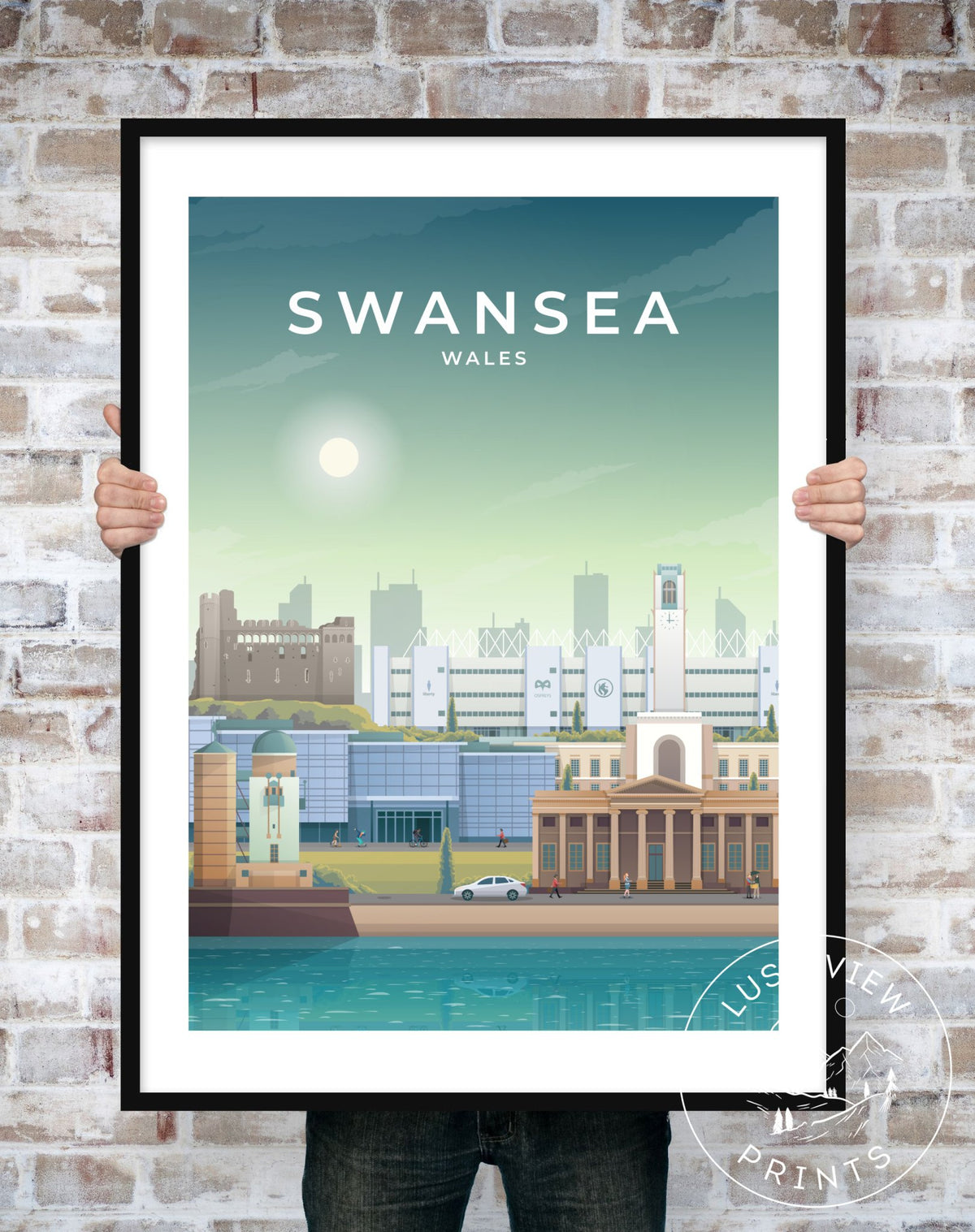 SWANSEA - WALES - LUSH VIEW PRINTS