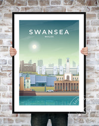 SWANSEA - WALES - LUSH VIEW PRINTS