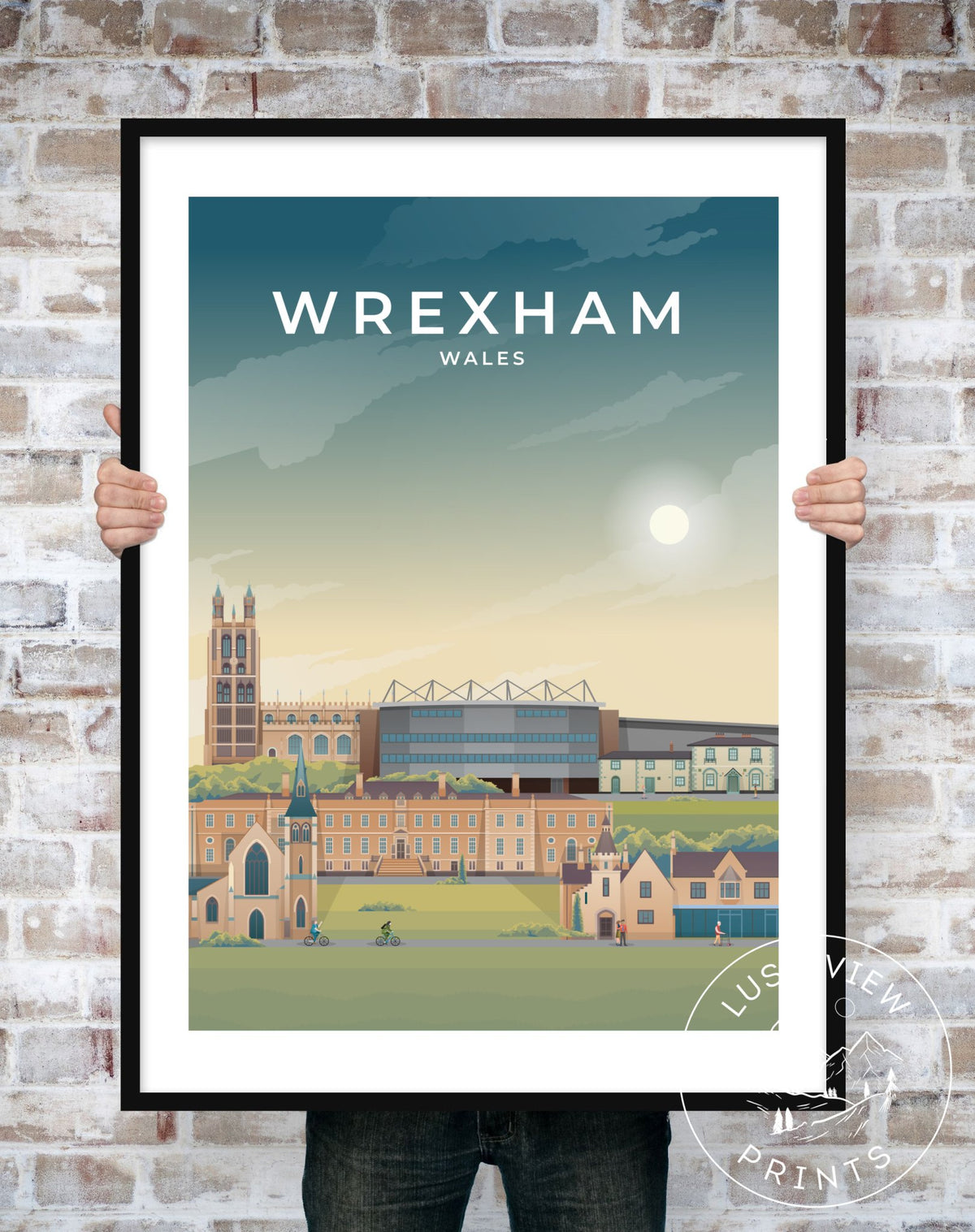 WREXHAM - WALES - LUSH VIEW PRINTS